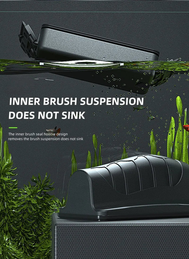 New Magnetic Aquarium Fish Tank Brushes Floating Clean Glass Window Algae Scraper Cleaner Brush Scrubber Aquarium Accessories