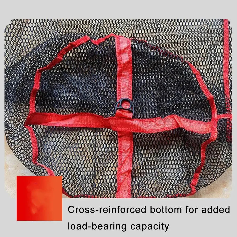 Foldable Fish Net Bag Nylon Float Trap Monofilament Fishing Bundle Mouth Fishing Small Gill Thickened Mesh Net Accessories E2Q3