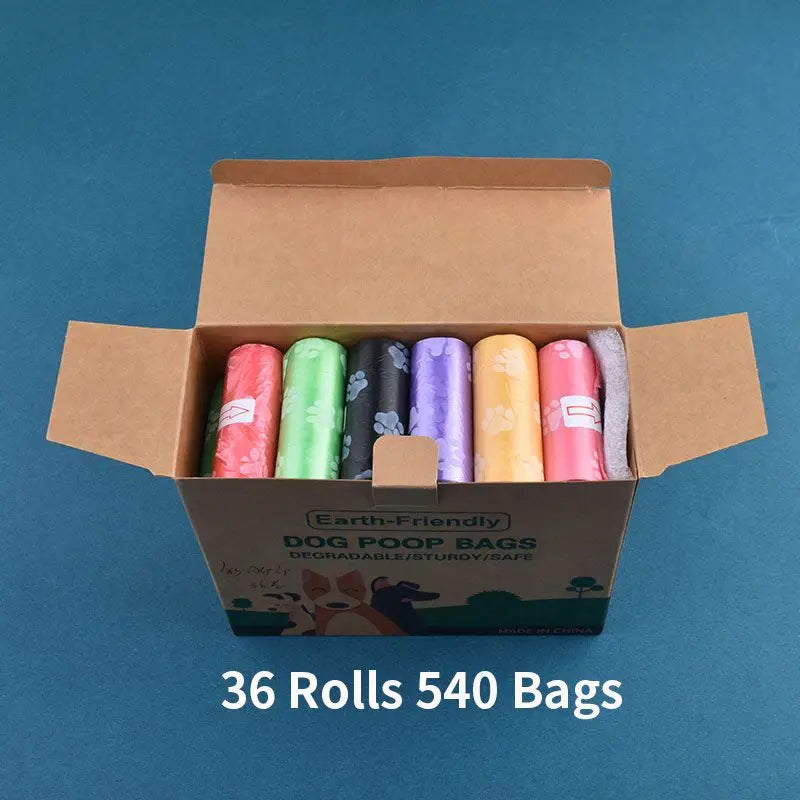 Pet Biodegradable Trash Bag 36-42 Rolls Dog Poop Bags Bulk  cented Poo Bag Degradable Cat Waste Bags Dog Poop Dispenser