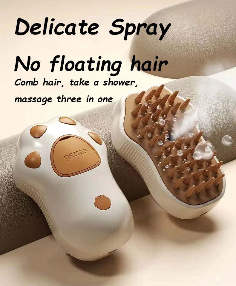 Cat Steam Brush 3 in 1 Electric Pet Brush Cat Hair Brushes Massage Dog Brush Spray Comb Pet Grooming Hair Removal Combs