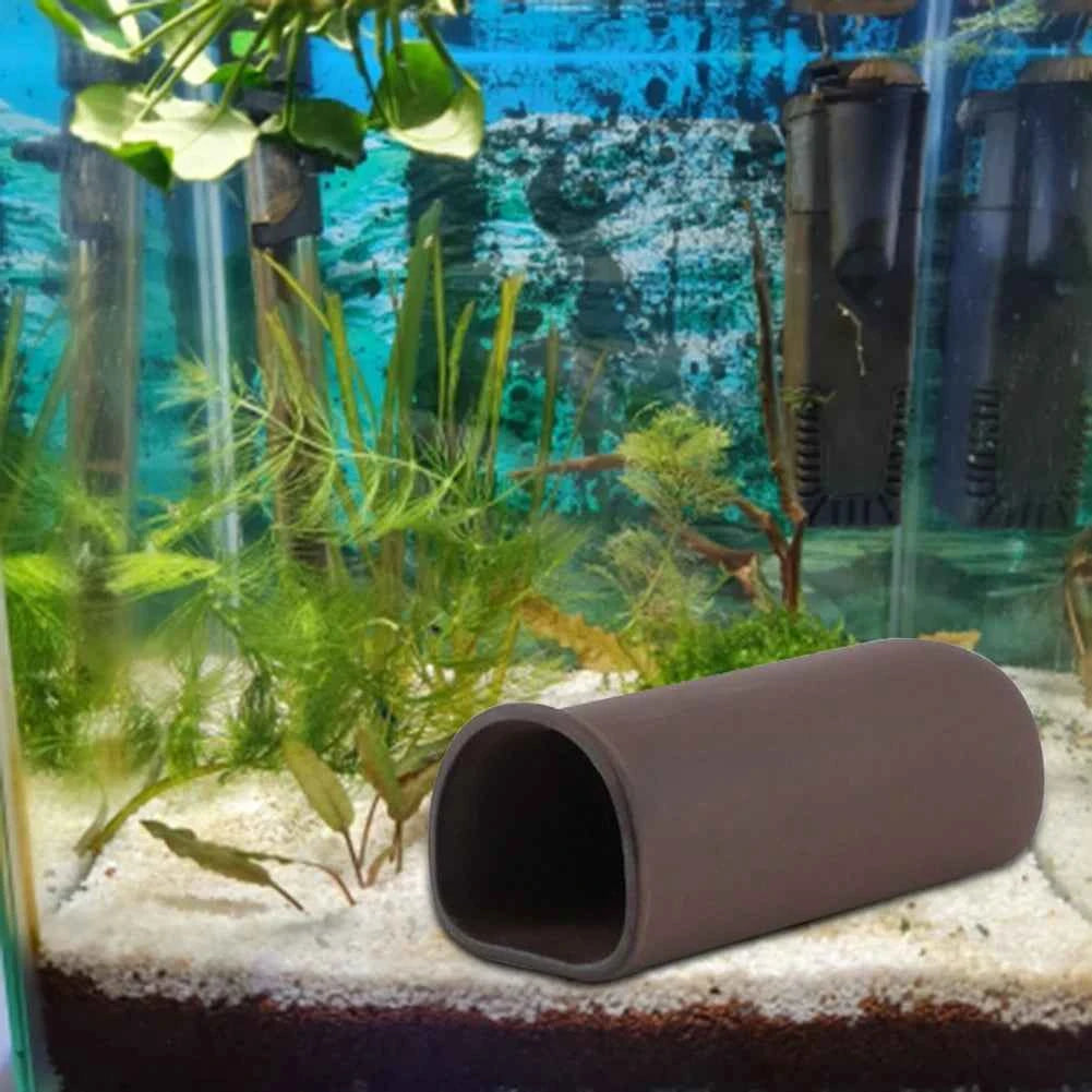 Fish Tank Crystal Shrimp House Special Shaped Clay Pot Shelter Earth Tube Cave Aquarium Shrimp Breeding Ceramic Nest Decoration