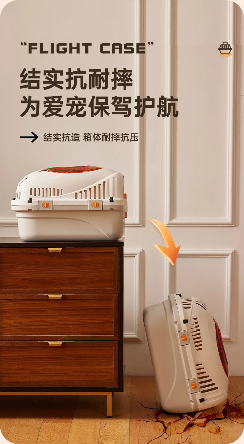 New pet aviation case, convenient, breathable, suitable for outdoor travel, cage for cats and dogs, and pet only - Play Paws Toys
