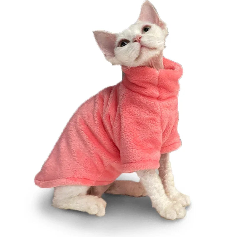 Fashionable Clothes For Cats Sphynx Cat Sweater Kitten Clothing Hound Dog Hoodie Clothes For Sphinx Cat Outfit Pet Jumpsuits - Play Paws Toys