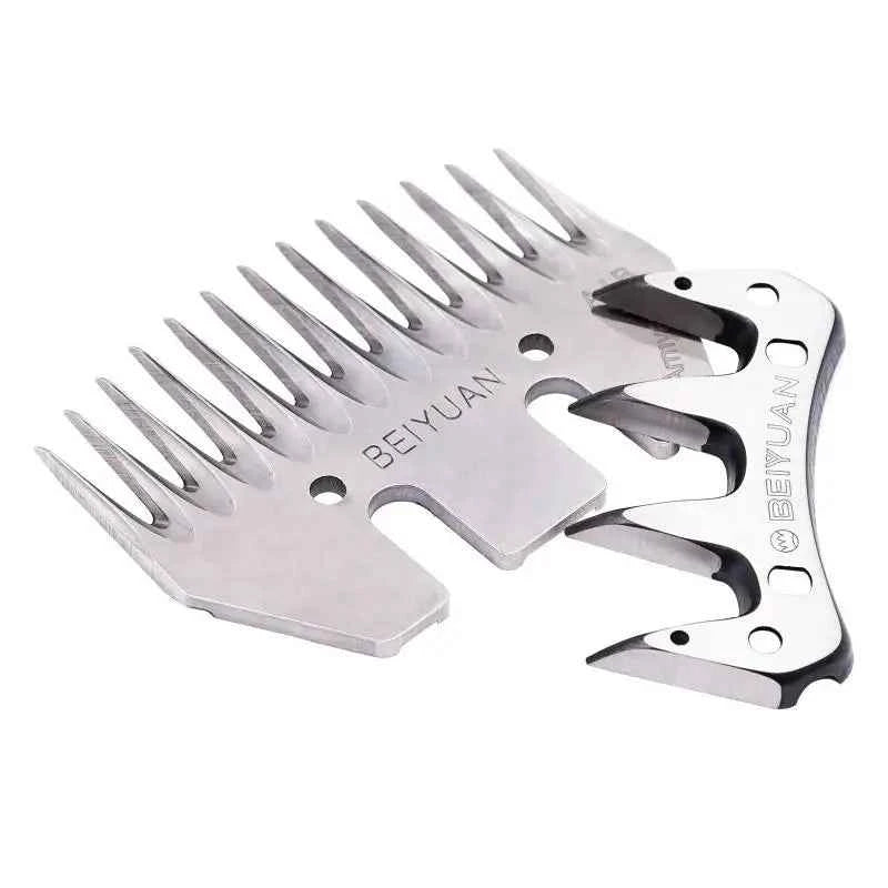 Stainless Steel Wool Scissors Sheep/goats Shears Convex Comb Cutter Shearing Clipper 4/9/13 Tooth Straight/curved Wool Blade