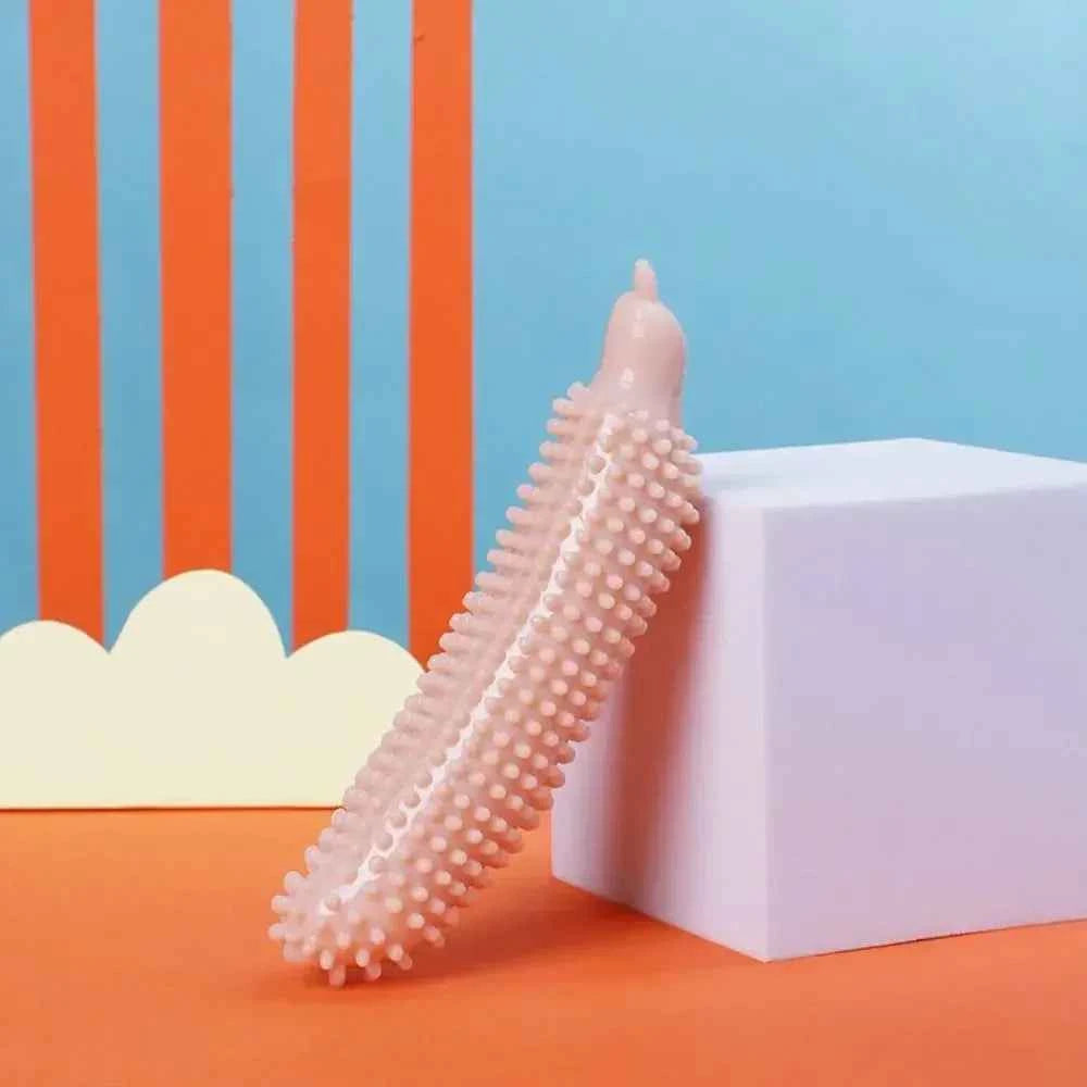Bite Resistant Cucumber Shape Dog Chew Toy TPE Pet Molar Stick Teeth Grinding Cleaning Accessory