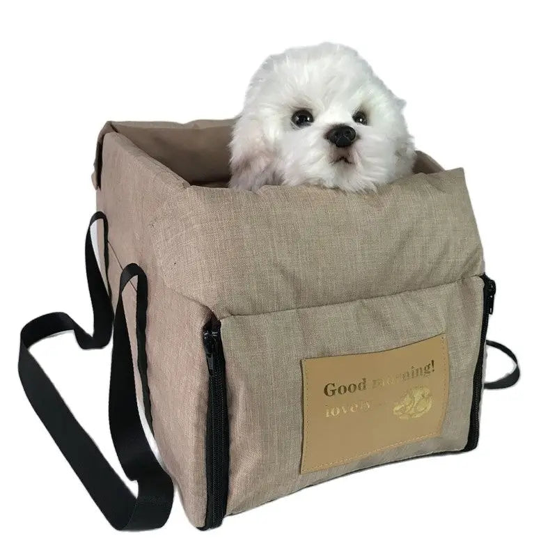 Portable Car Safety Pet Seat For medium/Small Dogs Cat Travel Central Control Cat DogBed Transport Dog Carrier Protector DogBags - Play Paws Toys