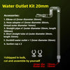 Aquarium Inlet Outlet Lily Pipe DIY Clear Acrylic Water Skimmer Inflow Outflow Fish Tank Filter Accessories Fishbowl Equipment