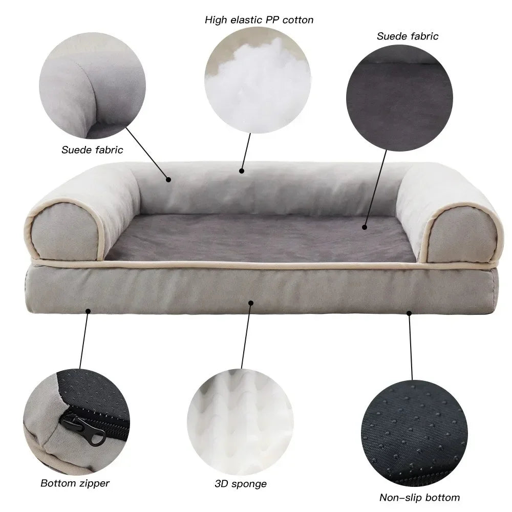 Cat Dog Bed Sofa Warm Cat Nest Pet Bed for Small Medium Dogs Cats Comfortable Plush  Non-slip Puppy Pet Supplies Sofa Bed