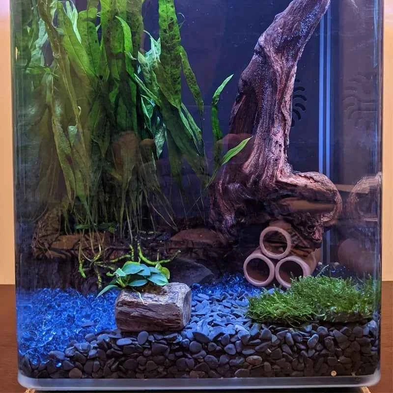 Brown Shelters Shrimp Habitat Breeding Tube Hiding Cave Ceramic House Fish Tank Aquarium Decoration Fish Shrimps Shelter House