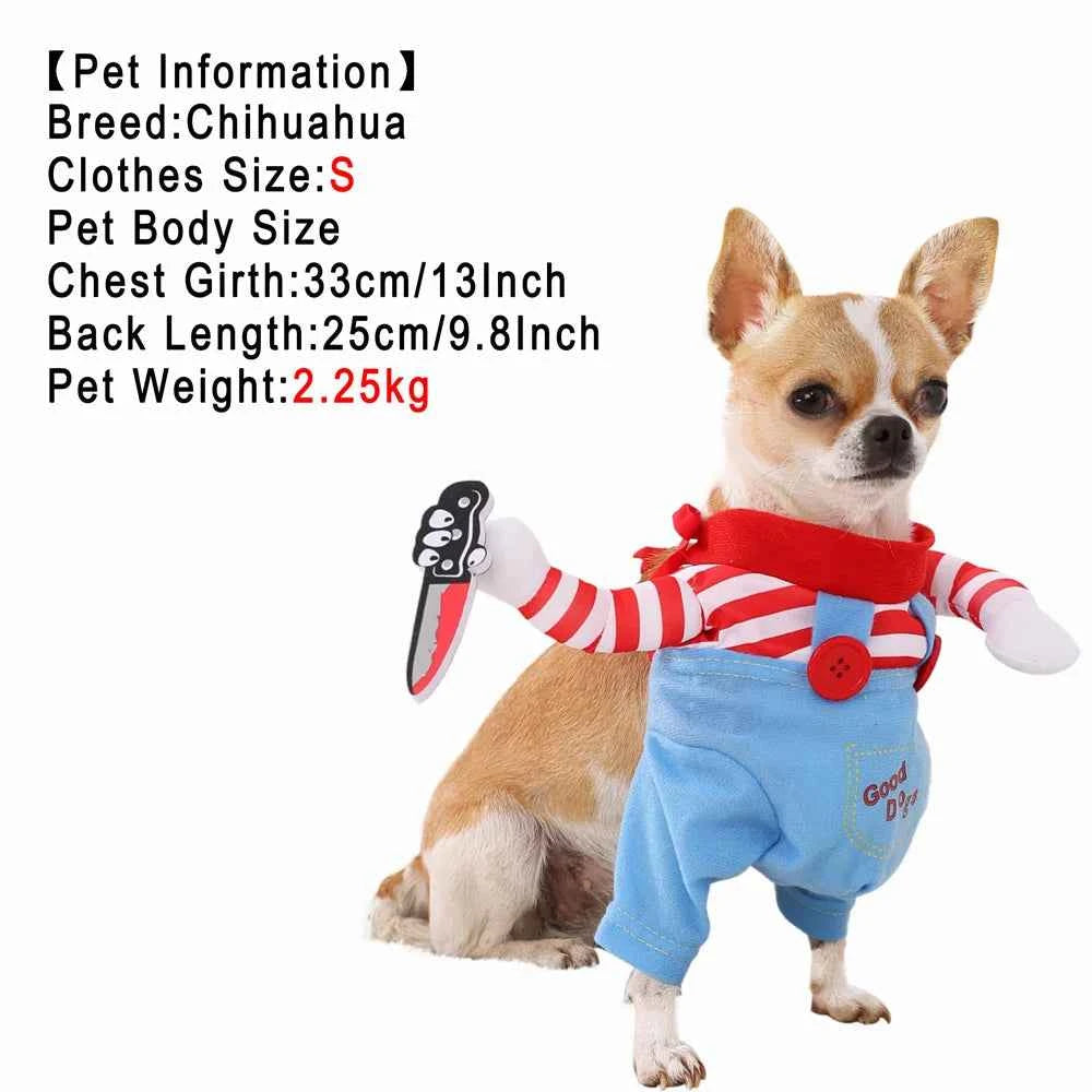 Dog Clothes For Small Medium Dogs Cats Christmas Funny Puppy Dressed Up Cosplay Costumes Chihuahua Yorkshire Pug Pet Clothing
