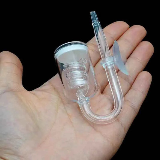 Glass/Acrylic Co2 Diffuser Aquarium Spiral Carbon Dioxide Atomizer Diffuser with Suction Cup for Aquarium Fish Tank Accessories
