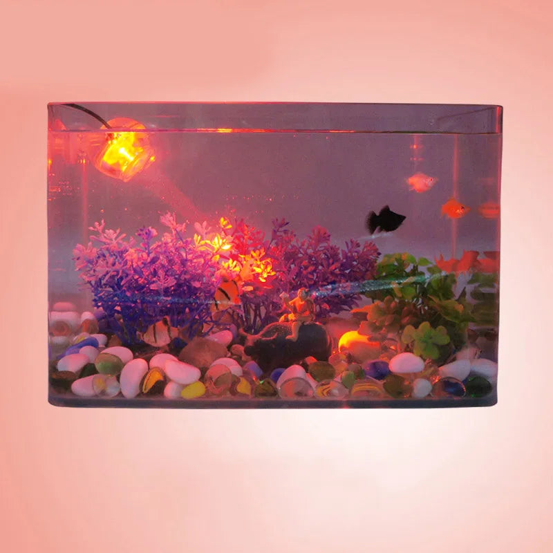 Fish Tank Led Spotlight Submersible Lights Ornamental Tropical Fish Lighting Mini Colorful Waterproof Night Lights Spotlights