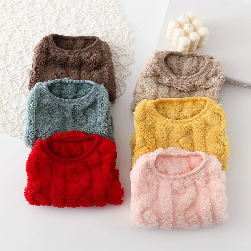 Sweater for Cat Warm Puppy Hoodie Cute Dog Sweaters for Small Dogs Chihuahua Knit Sleeves Puppy Winter Fleece Harness Clothes - Play Paws Toys