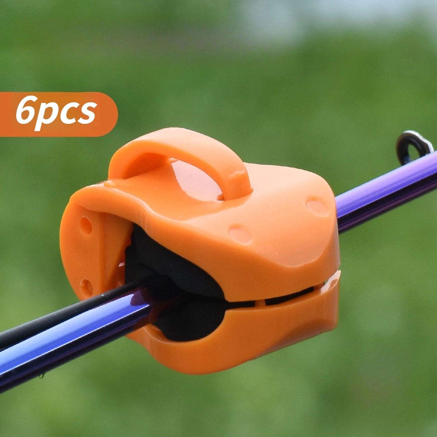 6 Pieces Lure Rod Storage Rack Multi-function Rod Holder Rod Clip Fishing Rod Strap & Fastener Secure Grip Tackle Organizer