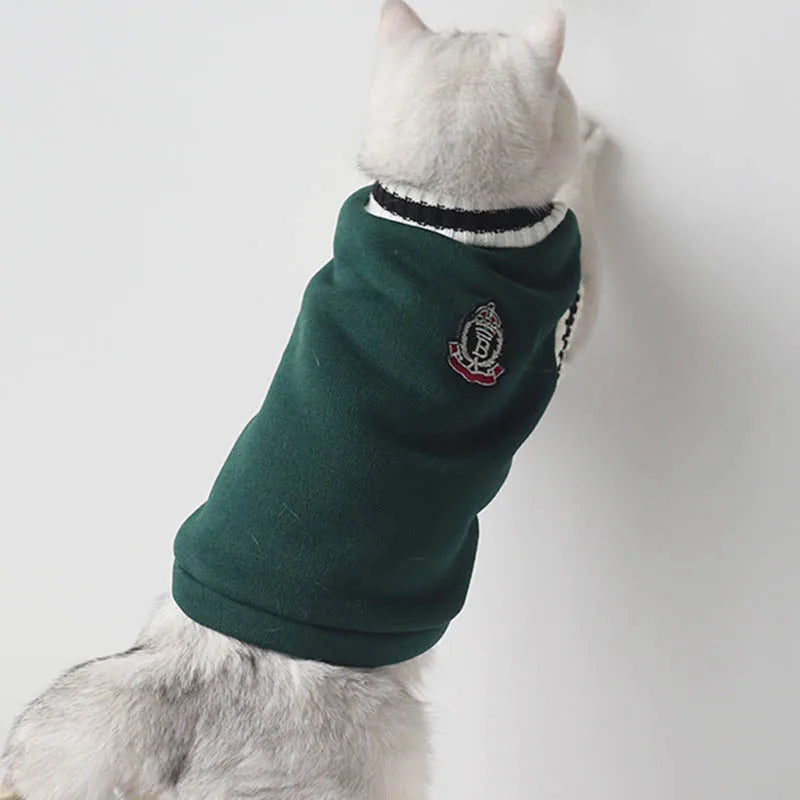 Cat Dog Sweater Pullover Winter Pet Clothes for Small Dogs Cat Vest Puppy Jacket Pet Cat Clothing Kitty Costume Ubranka Dla Psa - Play Paws Toys