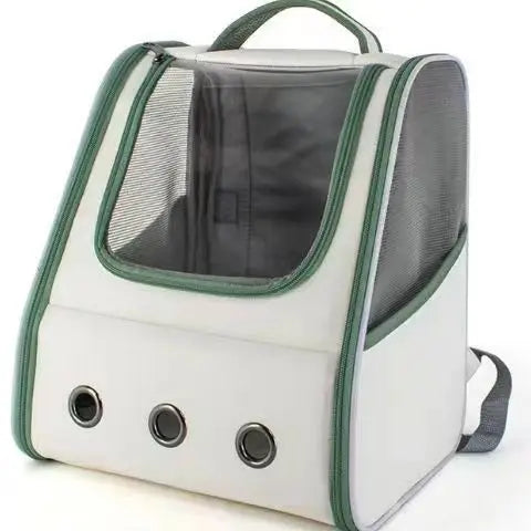 Pet Cat Carrier Backpack Breathable Portable Travel backpack for cat and dog With Anti Breakaway Belt Three-door design AA074 - Play Paws Toys