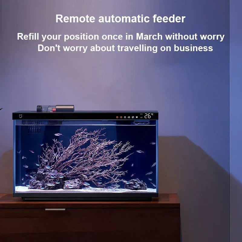 NEW MIJIA Smart Fish Tank MYG100 Work With Mijia APP Mobile Controlled Remote Feeding Smart Lighting System Light Aquarium CN