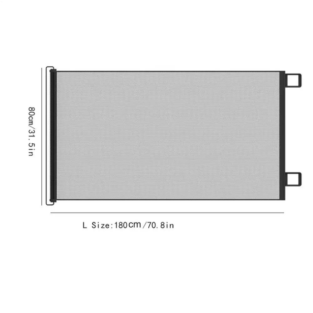 Retractable Gate Indoor Retractable Pet Gates for Dogs Stair Door Partition Childproof Net Cat Baffle No-Drill for Deck Kitchen - Play Paws Toys