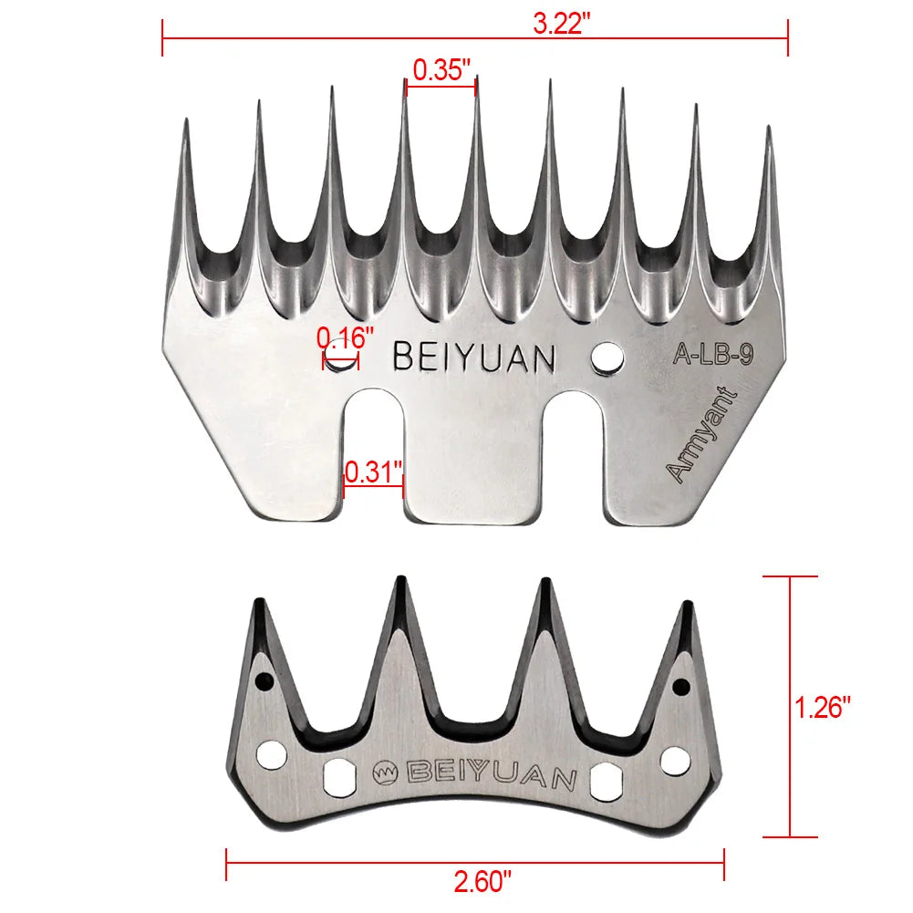 Stainless Steel Wool Scissors Sheep/goats Shears Convex Comb Cutter Shearing Clipper 4/9/13 Tooth Straight/curved Wool Blade