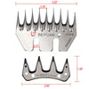 Stainless Steel Wool Scissors Sheep/goats Shears Convex Comb Cutter Shearing Clipper 4/9/13 Tooth Straight/curved Wool Blade