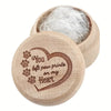 Dog Hair Keepsake Box Wood Pet Hair Keepsake Box Durable Pet Memorial Box Tooth Collection Memorial Box For Dog And Cat Ashes