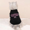 1pc Spring new minimalist letter printed pet vest, "I'm LITERALLY JUST A GIRL" printed sleeveless T-shirt for cats and dogs