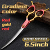 Fenice Professional JP440C&VG10 Colorful 6.0 6.5 Inch Curved Grooming Scissors Pet Scissor for Dogs Cats