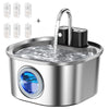 3L Stainless Steel Wireless Recharging Sensor Cat Water Fountain Auto Drinking Fountain For Cats Dog Drinker Pet Dispenser Bowl