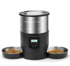 4.5L wifi/button version pet feeder intelligent food dispenser with dual bowls, used for cat and dog dry goods accessories
