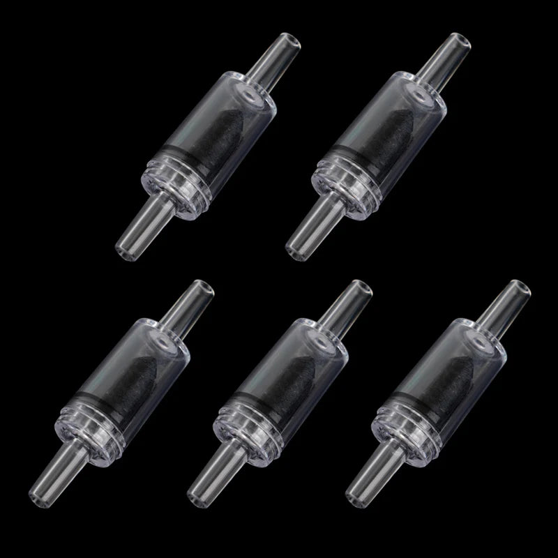 5pcs/10pcs Aquarium Check Valve For Air Pump Plastic One Way Non-Return Accessories for Fish Tank 4mm AirLine Tube