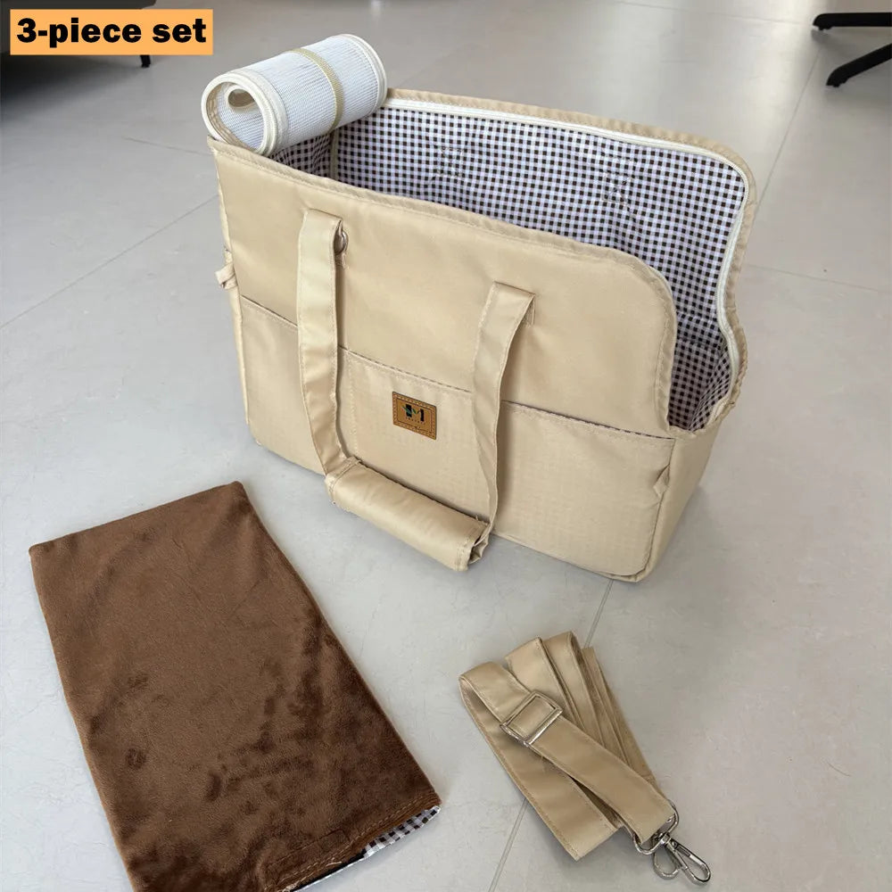 Dog Car Seat Dog Booster Car Seat Cat Carrier Bag Cat Bed for Small Dogs Cats Pet Car Seat with Pad and Straps for Dogs Cats - Play Paws Toys
