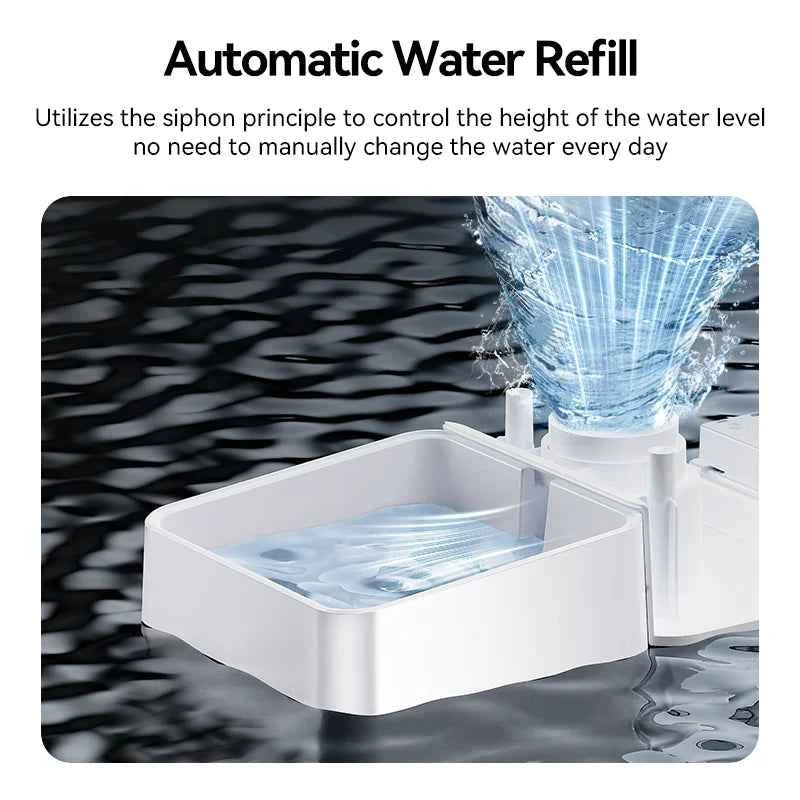 ROJECO 8.5L Automatic Pet Feeder Water Fountain WIFI APP Remote Control Smart Dog 5L Food Dispenser 3.5L Gravity Water Drinker ﻿