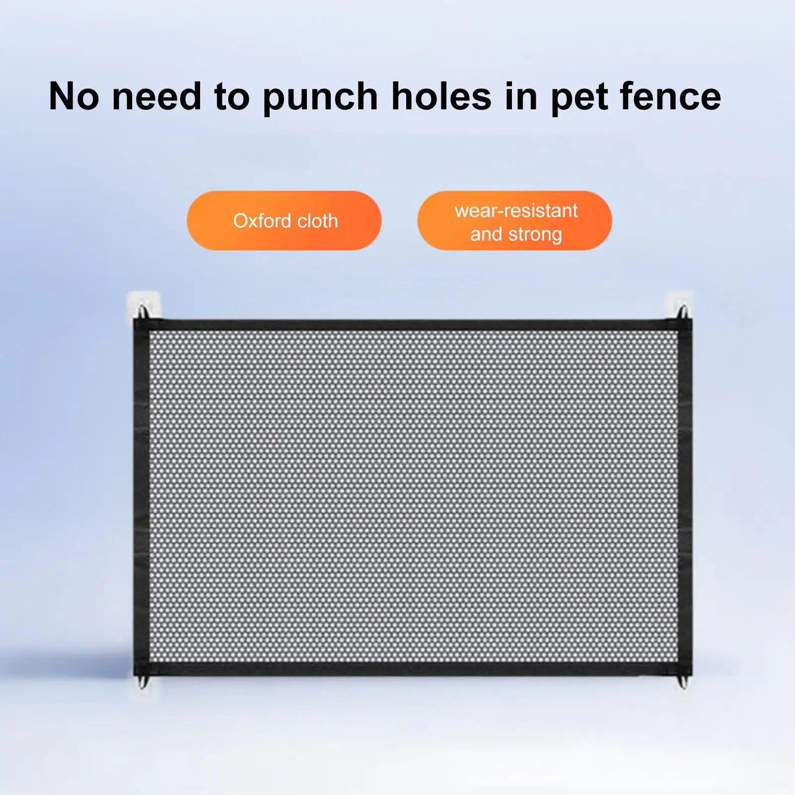Folding Pet Fence Easy To Install Breathable Mesh Indoor Stairway No Drilling Supplies Retractable Safety Barrier For cat dog