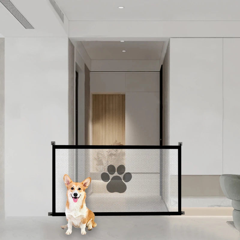 Pet Barrier Fences Portable Folding Breathable Mesh Cat and Dog Safety Fences Pet Supplies to Ensure Pet Safety - Play Paws Toys