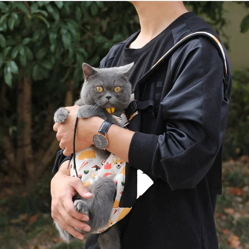 Portable Breathable Cat Bag Pet Travel Tote Bag Backpack For Carrying Pets On Both Shoulders Outdoor Travel Set For Cats And Dog - Play Paws Toys