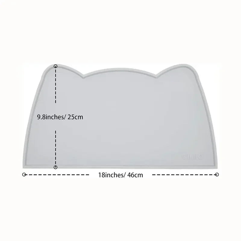 Silicone Pet Feeding Dog Cat Bowl Food Mat Non-Stick Waterproof Pet Food Feeding Pad Puppy Feeder Tray Water Cushion Placemat