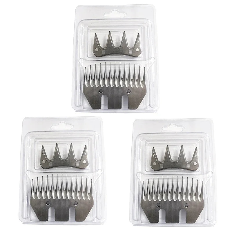 13 Tooth Shearing Replacement Blades for fit Oster,Lister,Heiniger Sheep Clippers,Detachable Animal Trimmer for Goats,Lambs