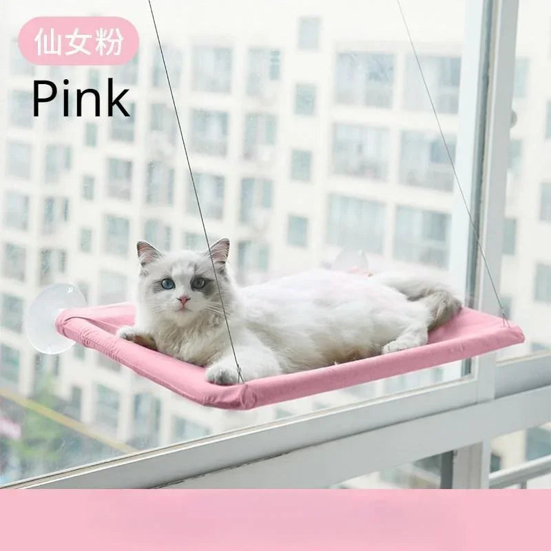 Washable Pet Sucker Hammock Bed Windowsill Hanging Cat Window Hammock - Play Paws Toys