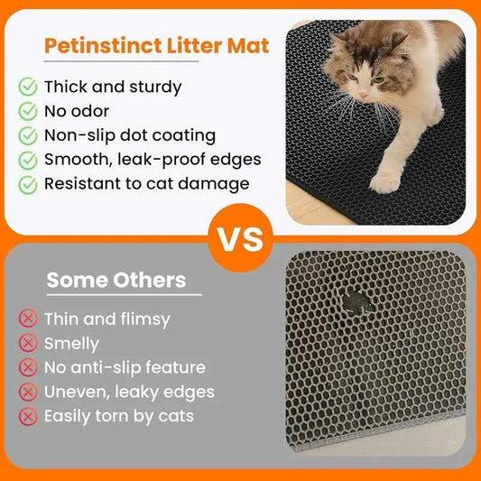 Cat Litter Mat Large Size Waterproof Pet Toilet Cat Litter Trapping Mat Non Slip Double Layer Cats Litter Box Pad Pet Product