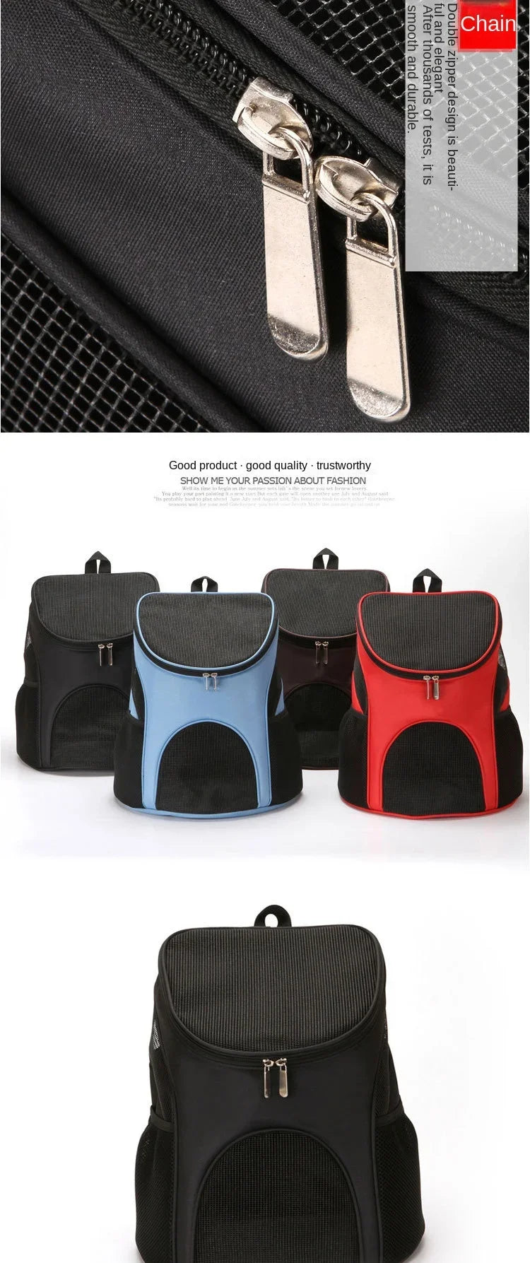 Cat Carrying Bag Foldable Double Shoulder Portable Pet Products Travel Outdoor Breathable Backpack Factory Direct Selling - Play Paws Toys
