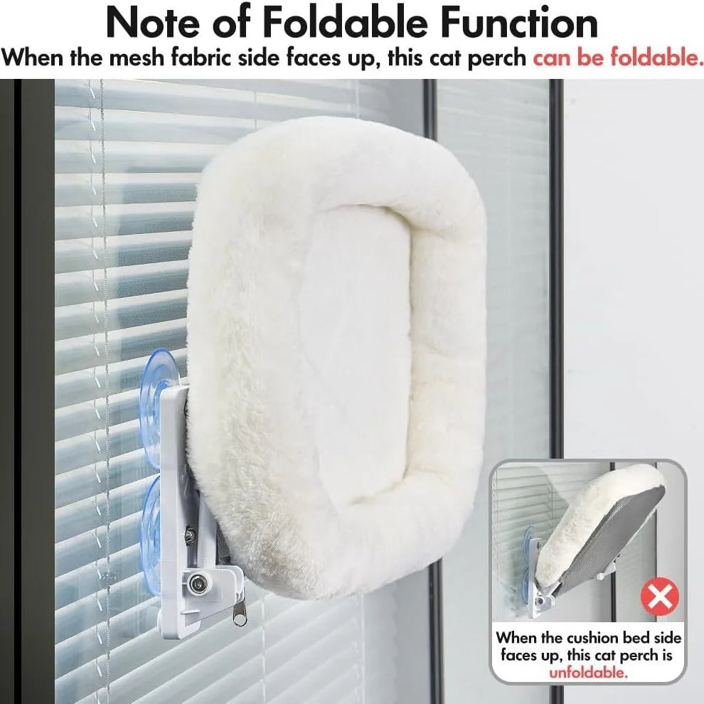 Cat hammock window cat nest windowsill bedside sun sucker pet balcony glass habitat cat nest - Play Paws Toys