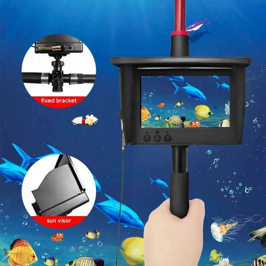 Dodosee Handheld 1080P 4.3'' LCD Fish Finder Portable Fish Depth Finder Water Underwater 220° Fishing Camera With Night Vision