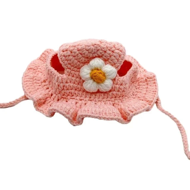 Cat Hats for Pets Handmade Cat Hat Elastic Woven Cap Pet Party Role Playing Headwear Party Photography Props Decoration Cat Acce - Play Paws Toys
