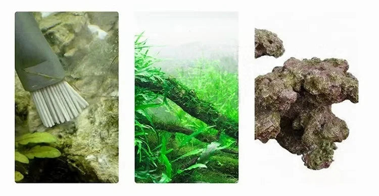 Aquapro Algae Brush Cleaning Brush Fish Tanks And Aquariums Tool Stainless Steel Water Plant ADA Quality Algae Remover Cleaner