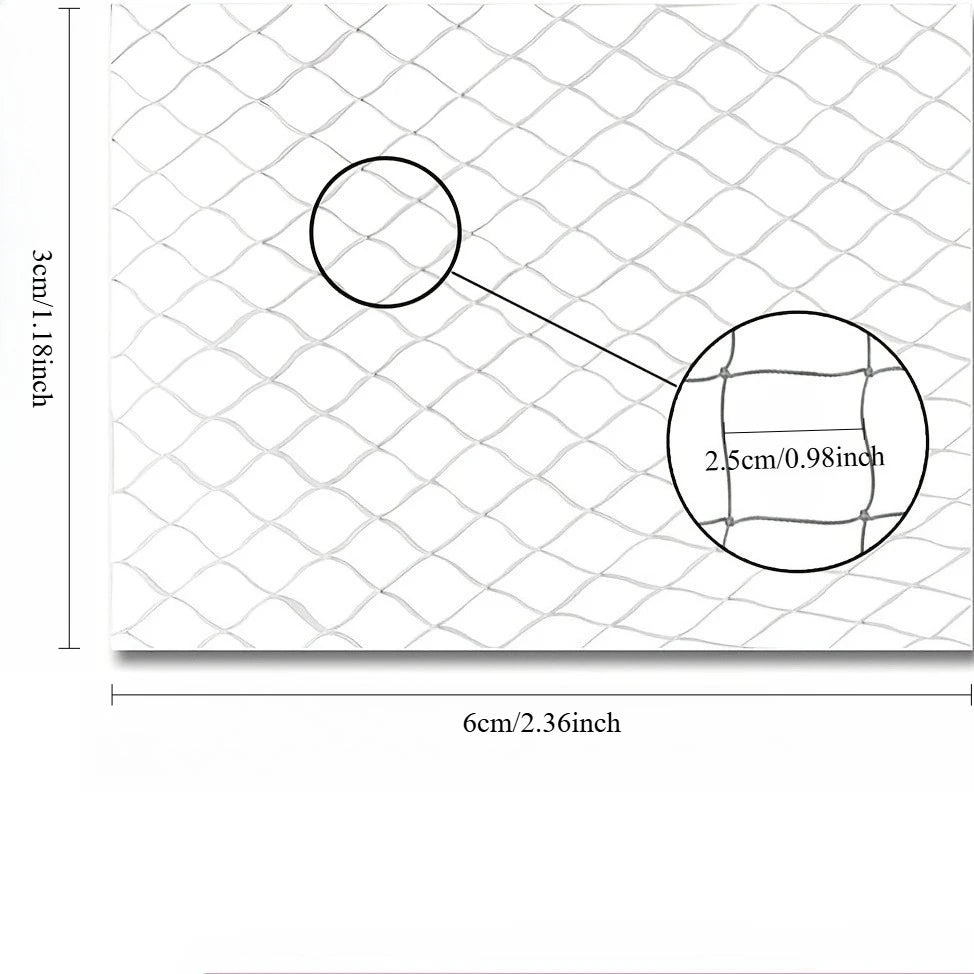 1set Different Sizes Transparent Cat Safety Net with Accessories for Balcony and Stairs - Prevents Pet Falls and Escapes