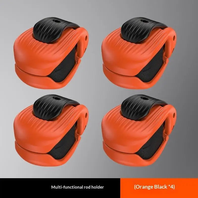 2/4Pcs Compact Fishing Rod Holder Fixer Clip Durable Fishing Pole Fixer for Angling Adventures - Portable Fishing Gear