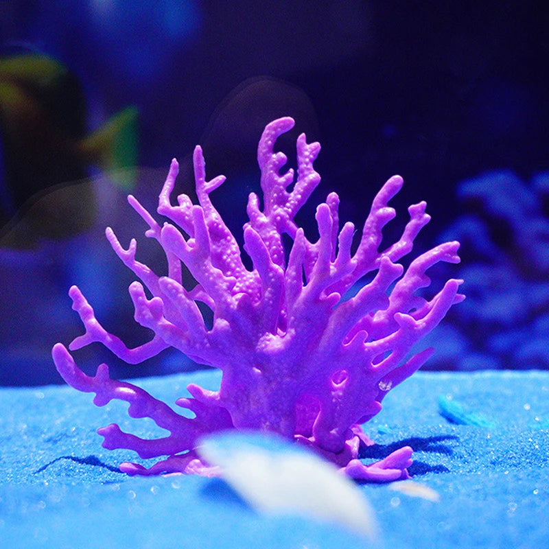 Mini Fish Tank Decorartion Resin Simulation Coral Micro Landscape Fish Tank Starfish Aquarium Decor Ornaments Plants Accessories