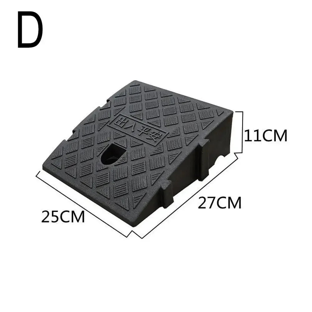 Car Driveway Ramp Kit 7/13cm Height  Portable Anti-Slip Wheel Chock Heavy Duty Threshold Ramps for Vehicle Maintenance & Loading