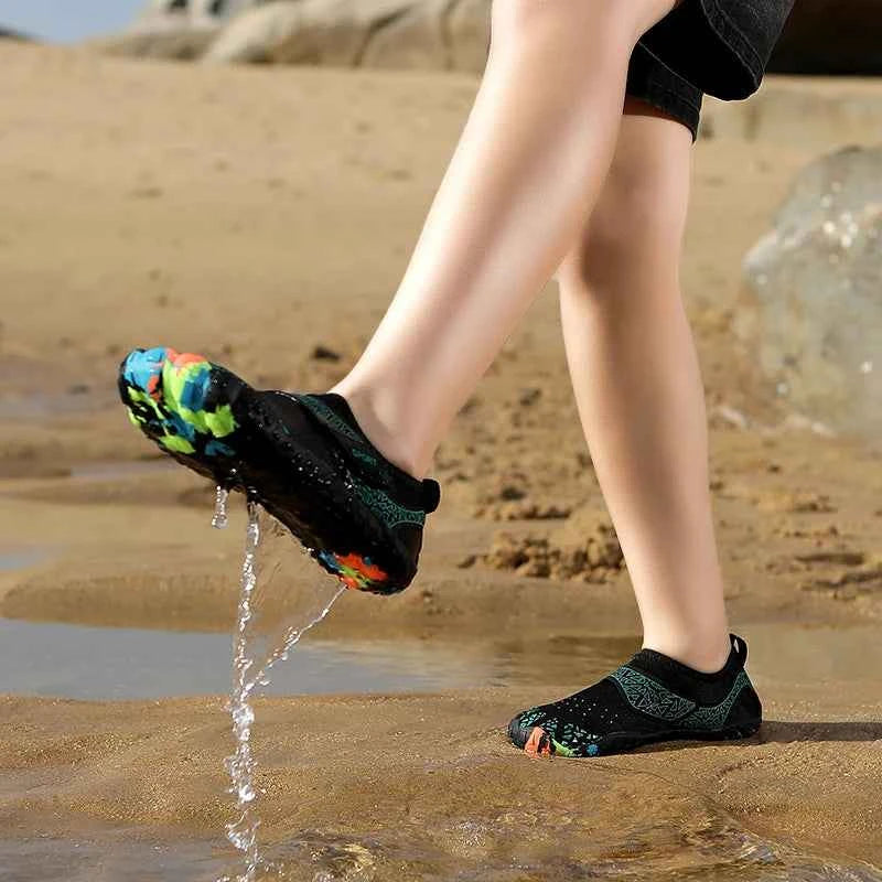 New KID's Summer Wading Shoes Parent-Child Vacation Beach Swimming Shoes Student Quick Drying Beach Game Shoes Aqua Shoes 29-38#