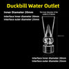 Transparent Fish Tank Water Pipe Acrylic Tube Fittings Elbow Joint Duck Bill Water Outlet Aquarium Accessries Rain Shower Outlet